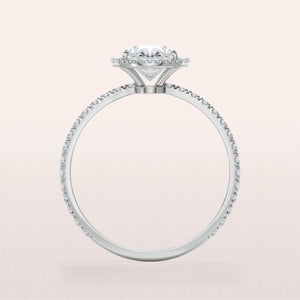 MOSCOW HALO PAVÉ RING | WHITE
