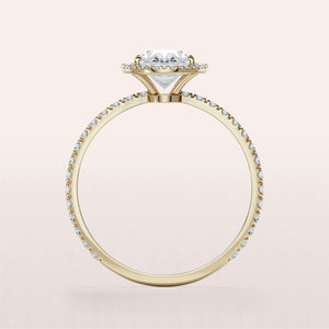 MOSCOW HALO PAVÉ RING | YELLOW